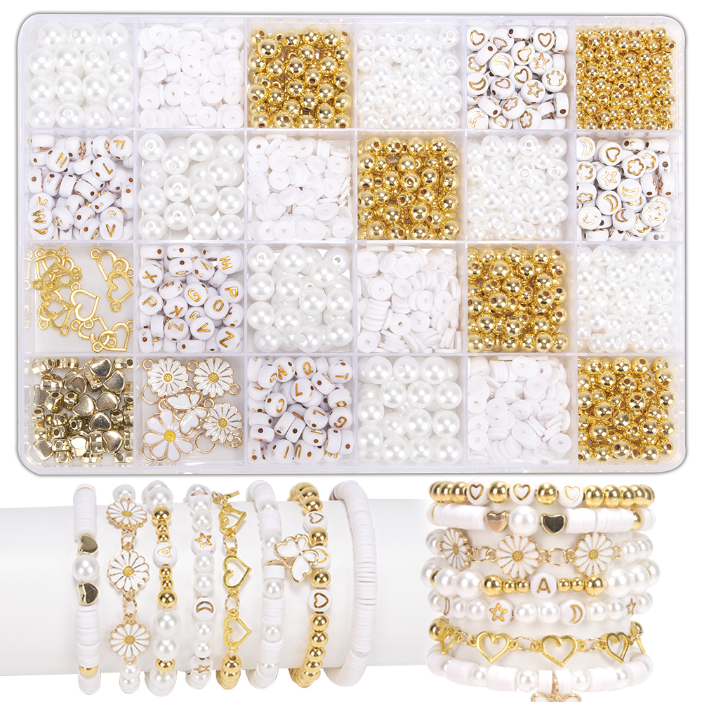 Jewelry Making Game - DIY Clay Beads Bracelet Making Kit,