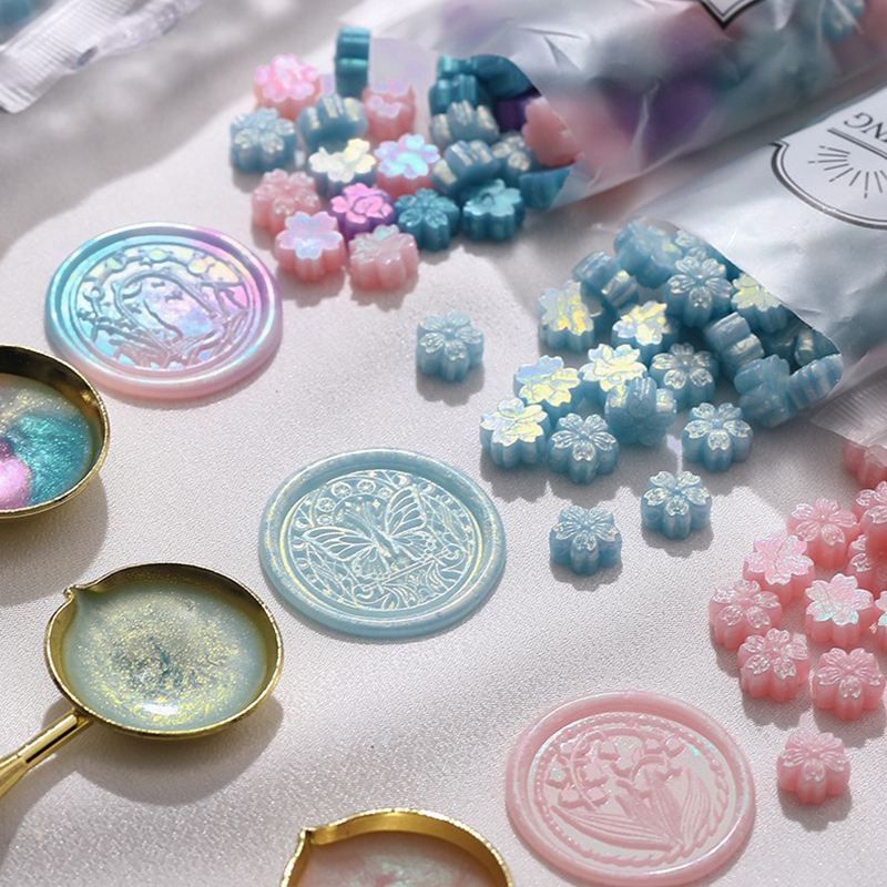 Jewelry Making Wax - 90pcs Mixed Color Glitter Sakura Wax