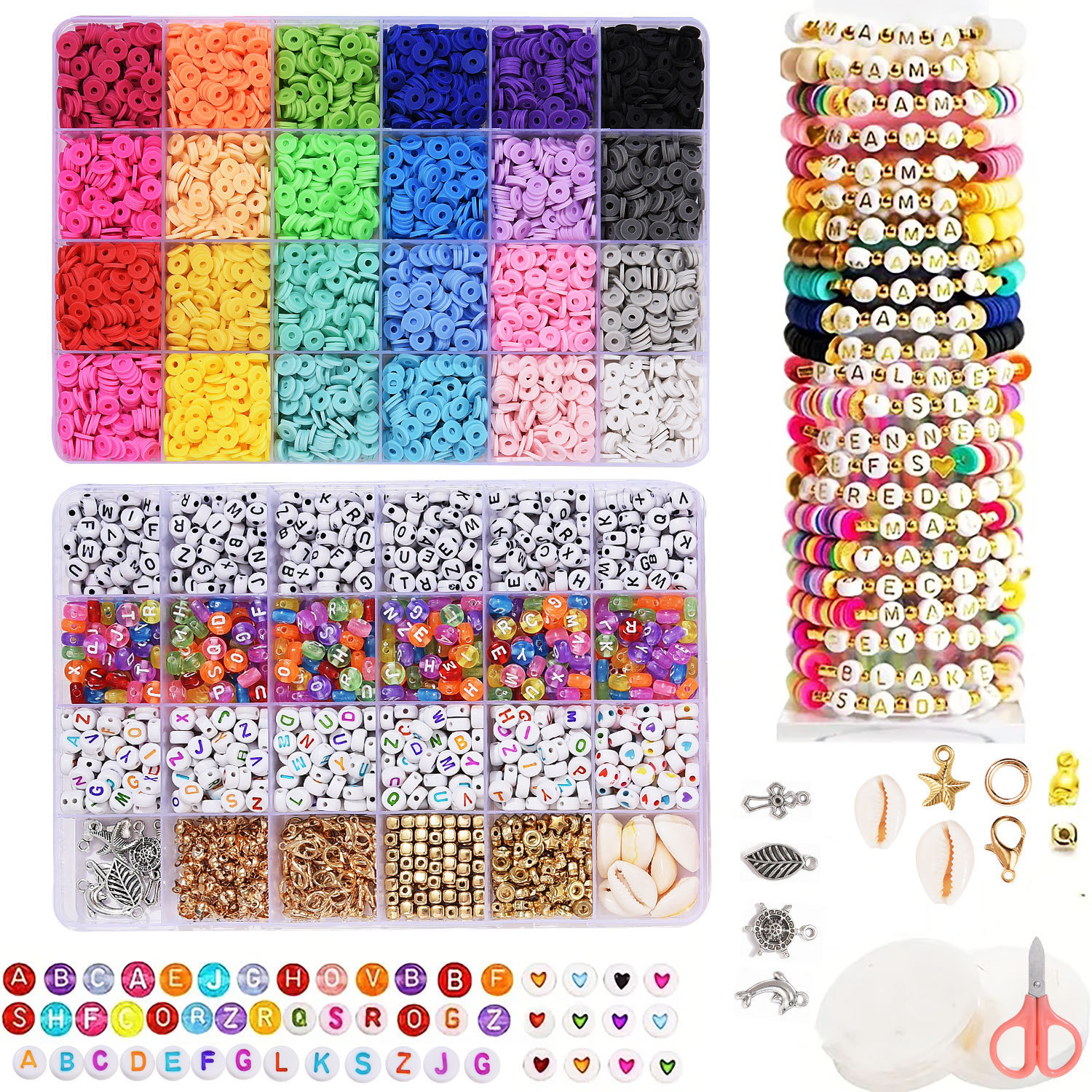 Jewelry Making Game - Clay Beads Bracelet Making Kit for