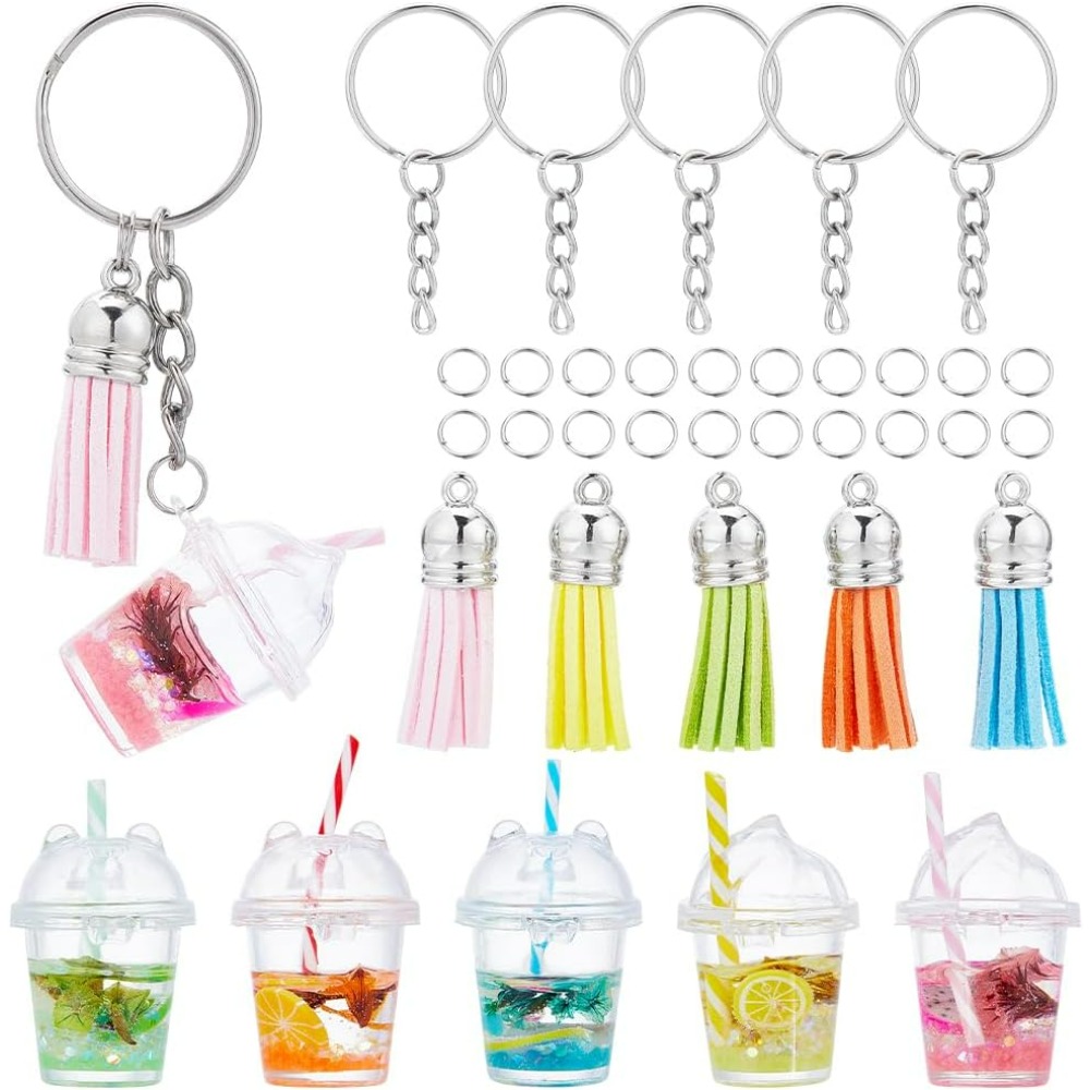 Jewelry Making Kit - 35Pcs DIY 5 Sets Bubble Tea