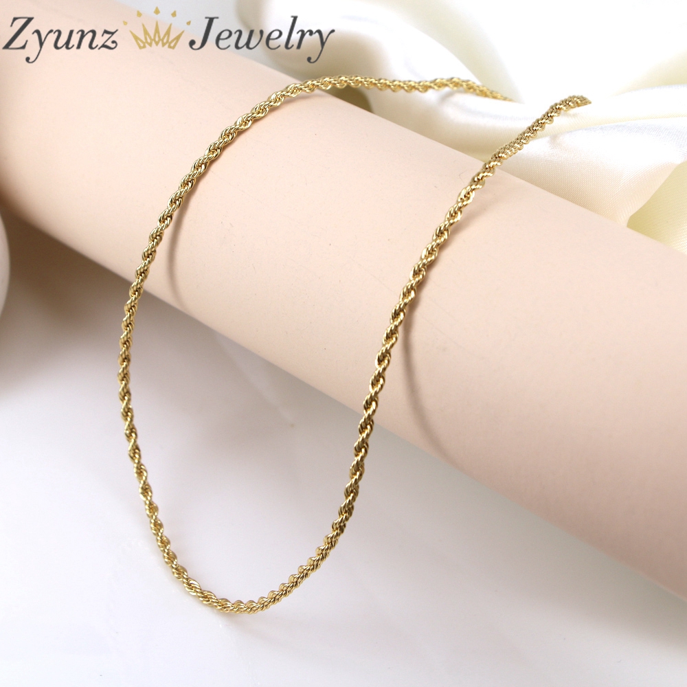Jewelry Making Singapore - 20PCS, Gold Color Metal Chain Necklace
