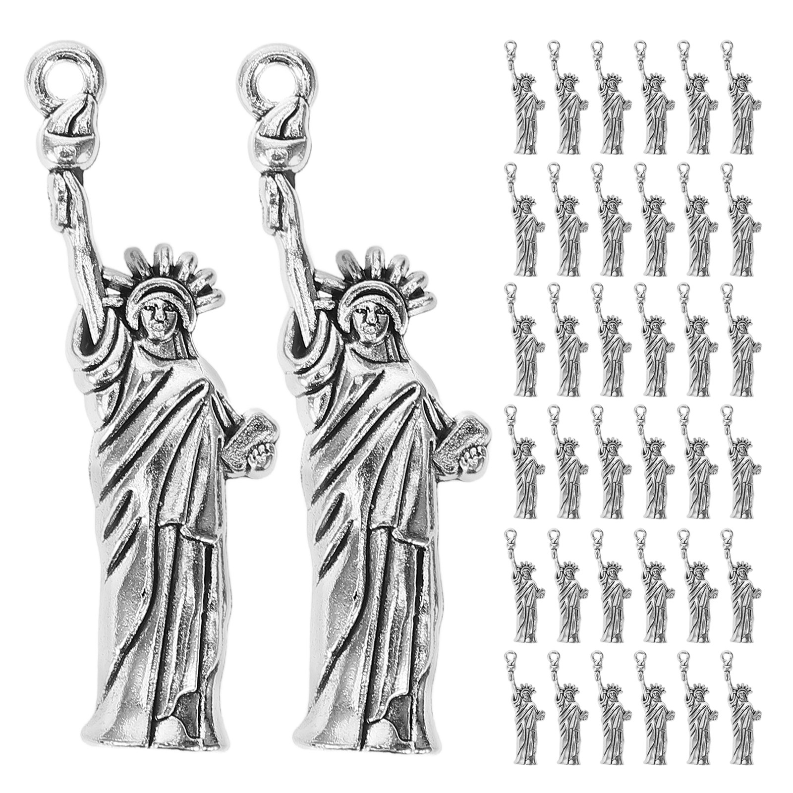 Jewelry Making York - 50Pcs Statue of Liberty Charms Vintage
