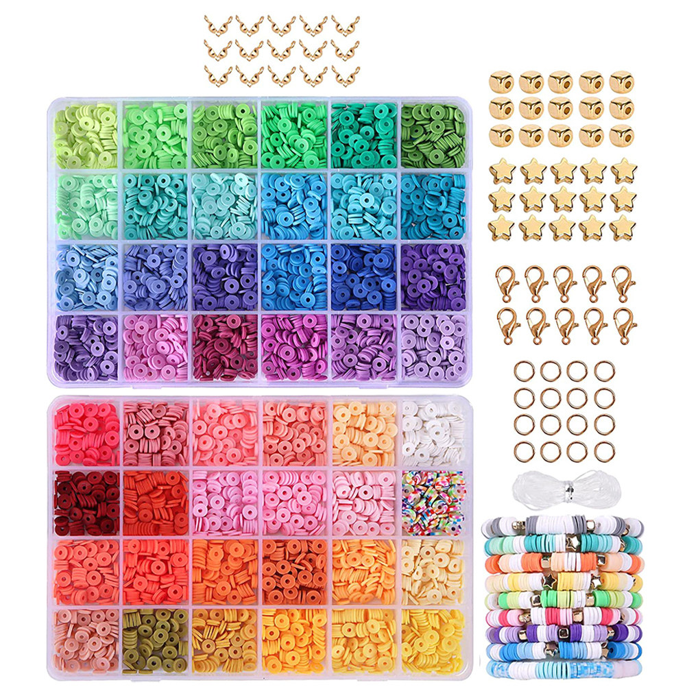 Jewelry Making Kit - 1Set Polymer Clay Beads Jewelry Making