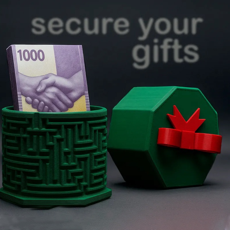 Jewelry Making Game - Christmas Gift Box Shaped Puzzle Storage