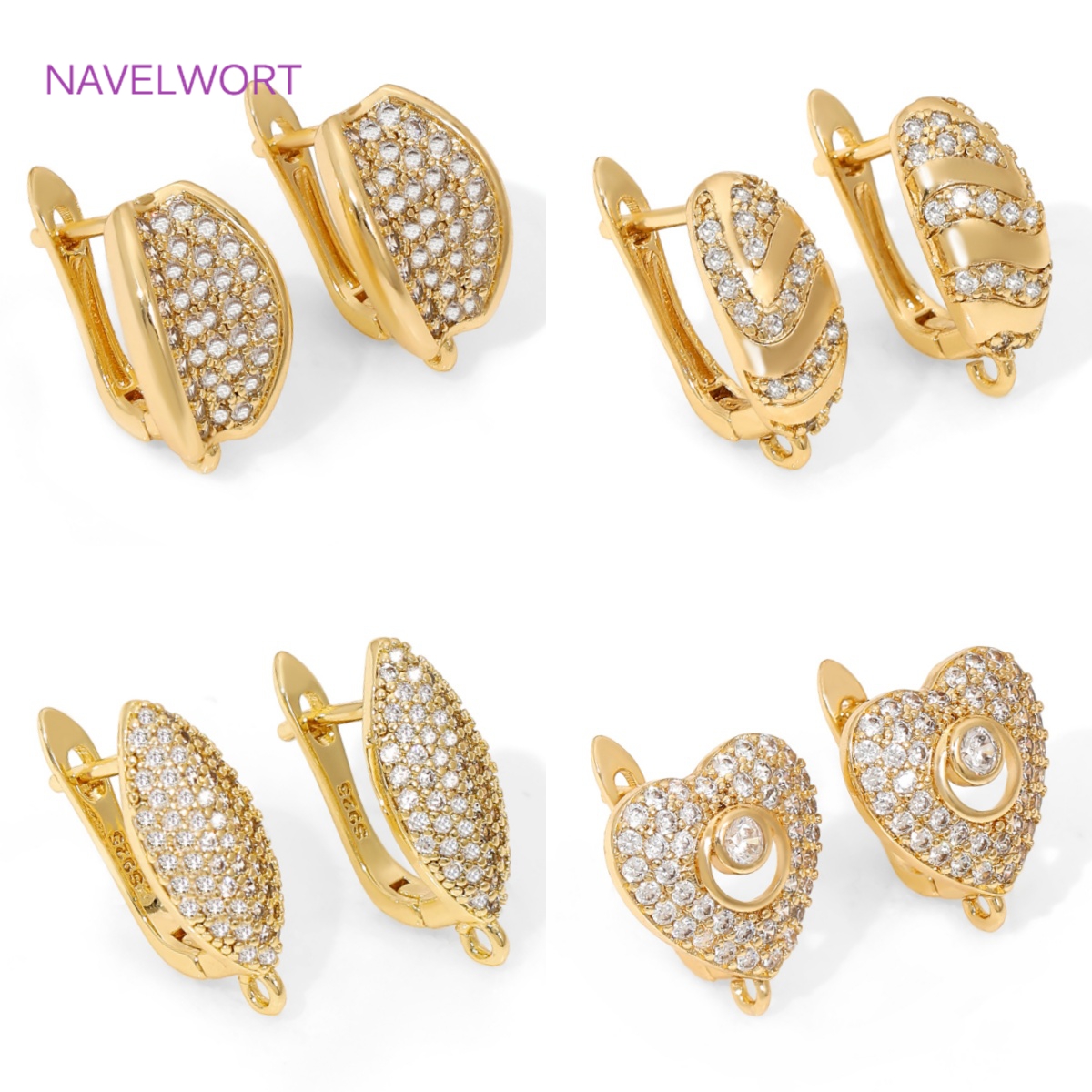18K Gold Plated Brass Earwires – Jewelry Making Earring Supplies recenzja i cena
