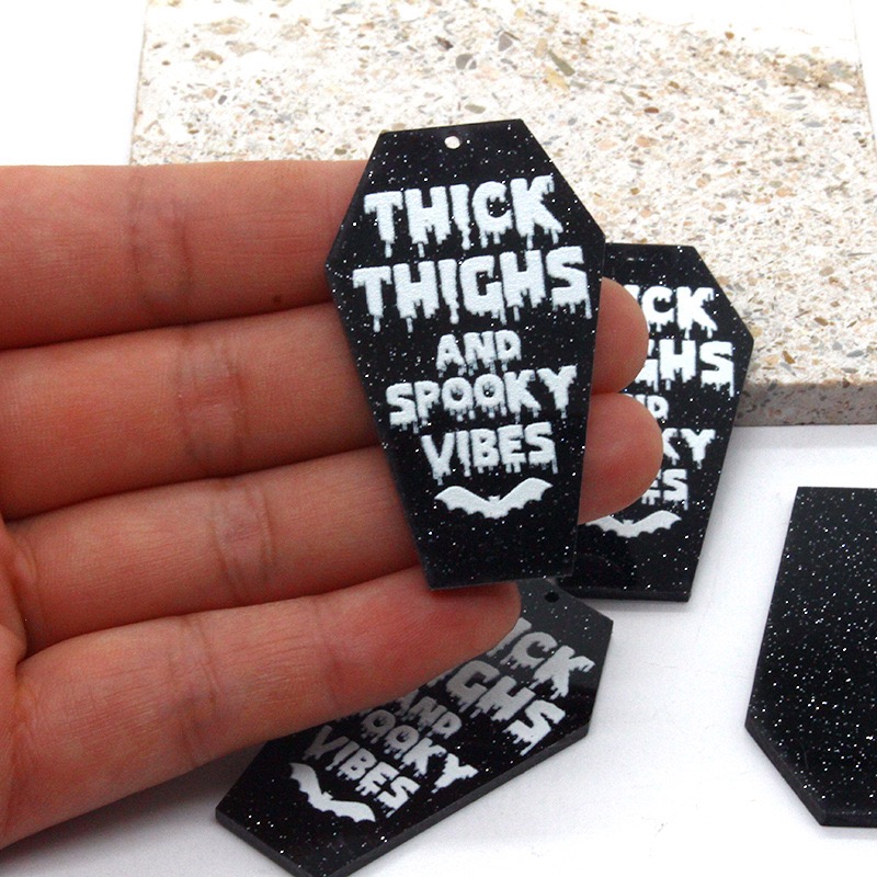 10pcs acrylic dark coffin quot – Jewelry Making Quotes recenzja i cena