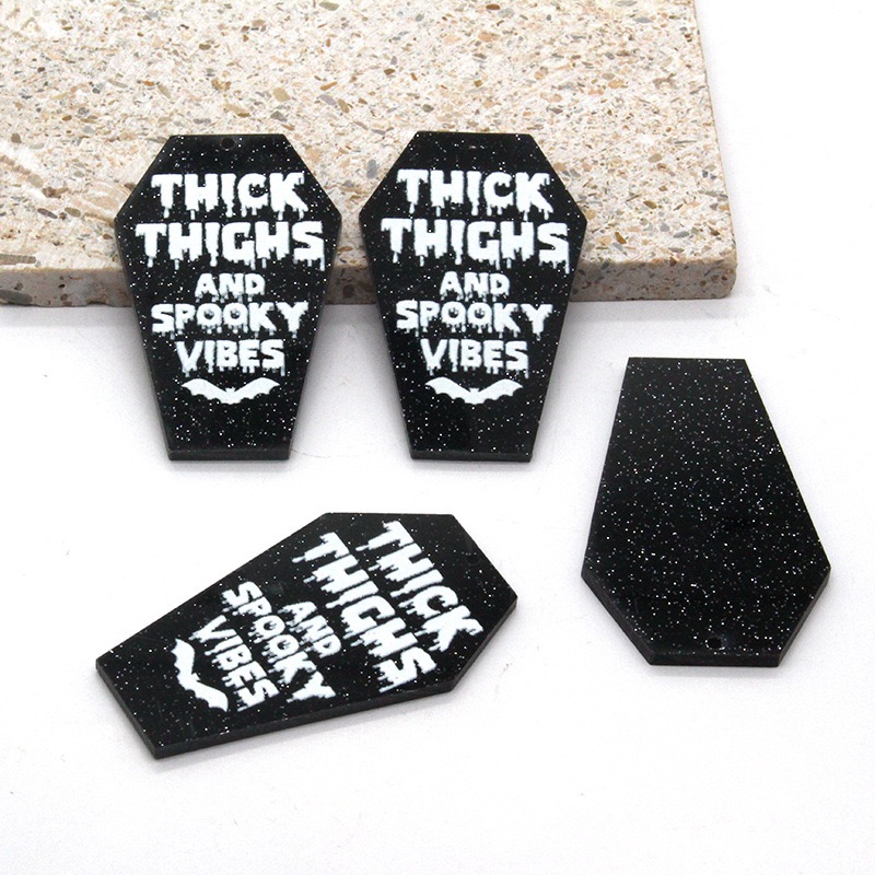 10pcs acrylic dark coffin quot – Jewelry Making Quotes recenzja i cena