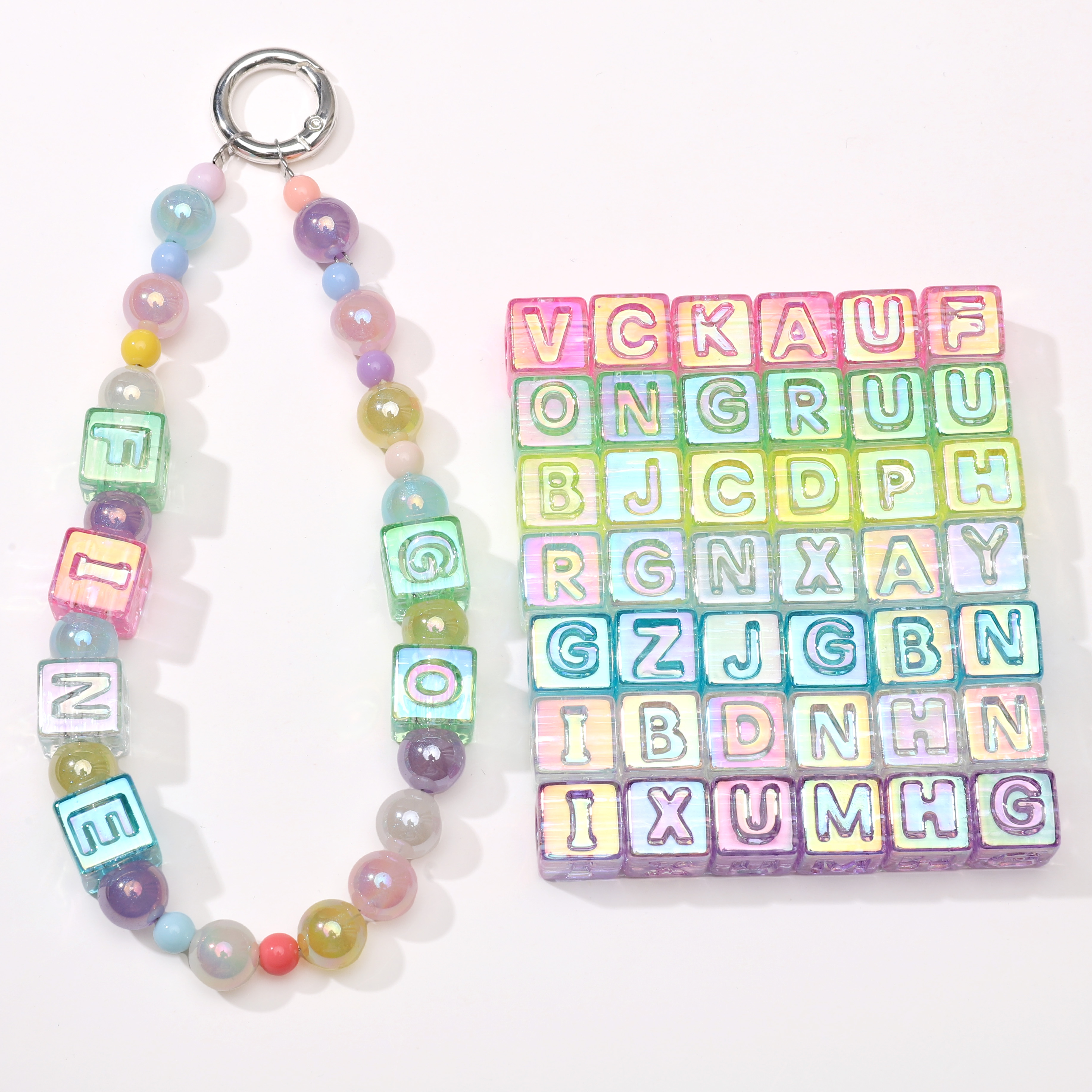 10Pcs beading Colorful Clear L – Jewelry Making Party recenzja i cena