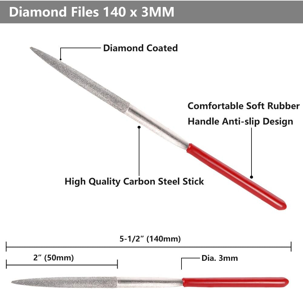 New 10Pcs Diamond Needle File  – Jewelry Making Workshop recenzja i cena