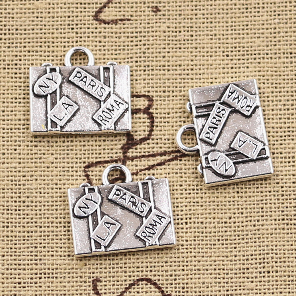 10pcs Charms Travel Bags New Y – Jewelry Making York recenzja i cena