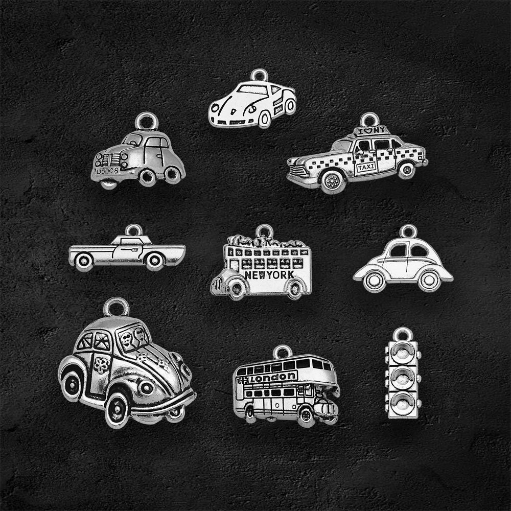 Silver Plated Taxi Bus Car Tra – Jewelry Making York recenzja i cena