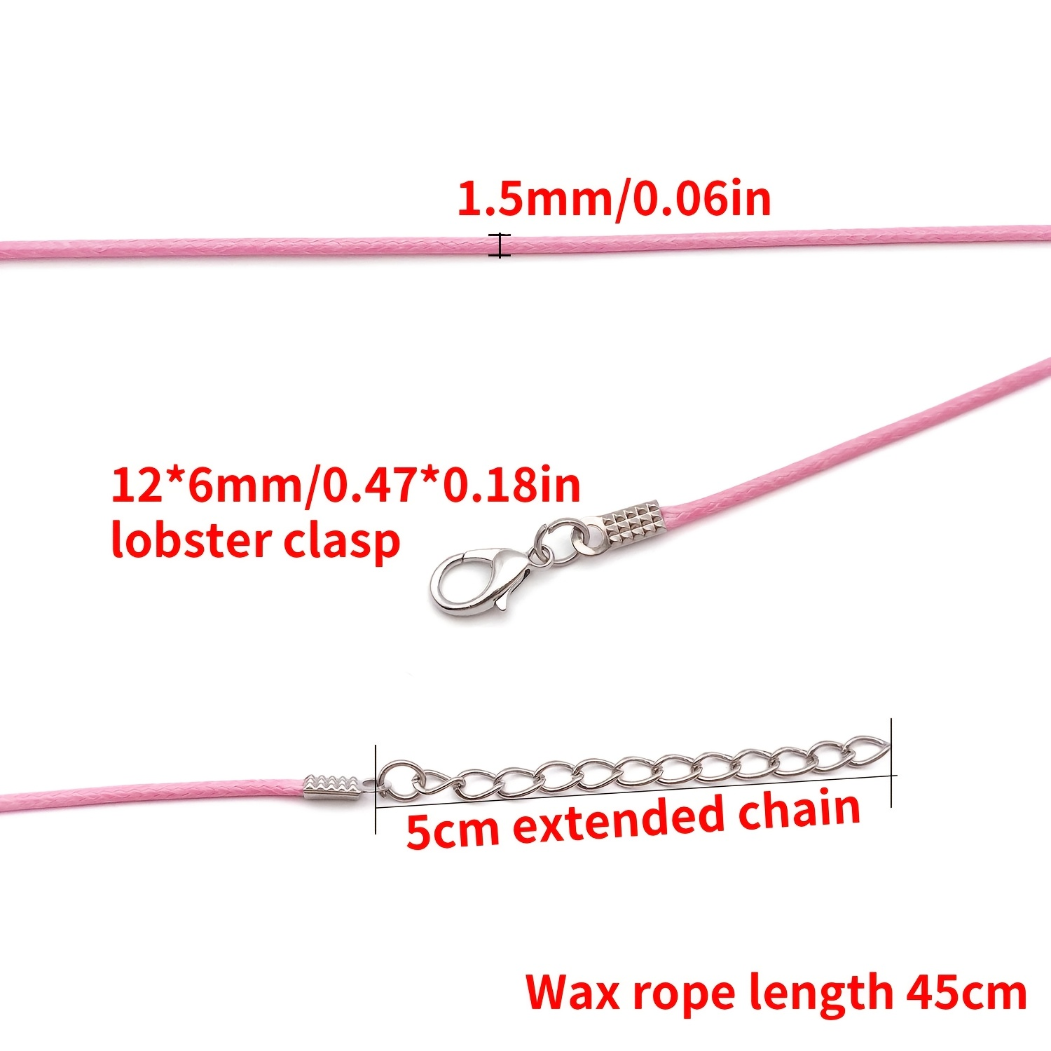 10pcs 45+5mm 1.5mm New Leather – Jewelry Making Wax recenzja i cena