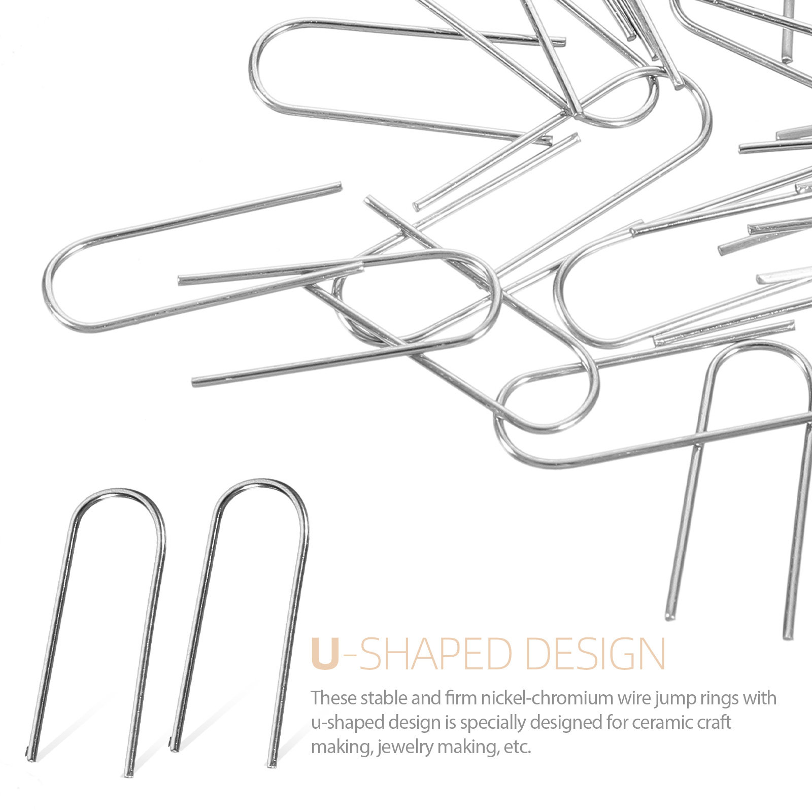 100Pcs Ceramic Hanger U Shaped – Jewelry Making Workshop recenzja i cena
