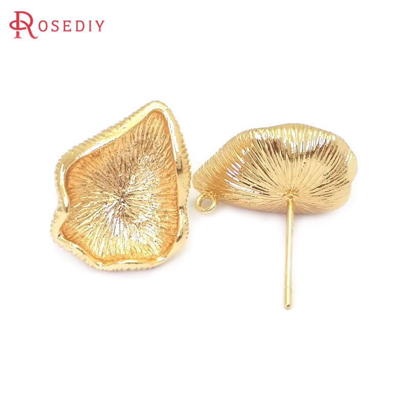 18K Gold Color Brass Lotus Lea – Jewelry Making Earring Supplies recenzja i cena