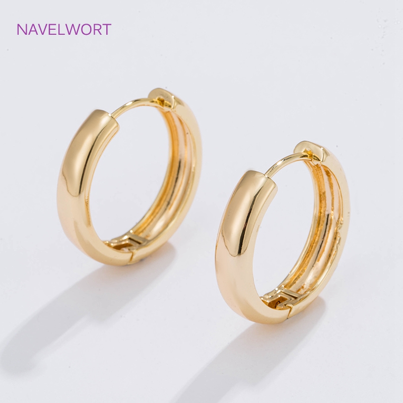 6 Sizes Gold Plated Circle Hoo – Jewelry Making Earring Supplies recenzja i cena