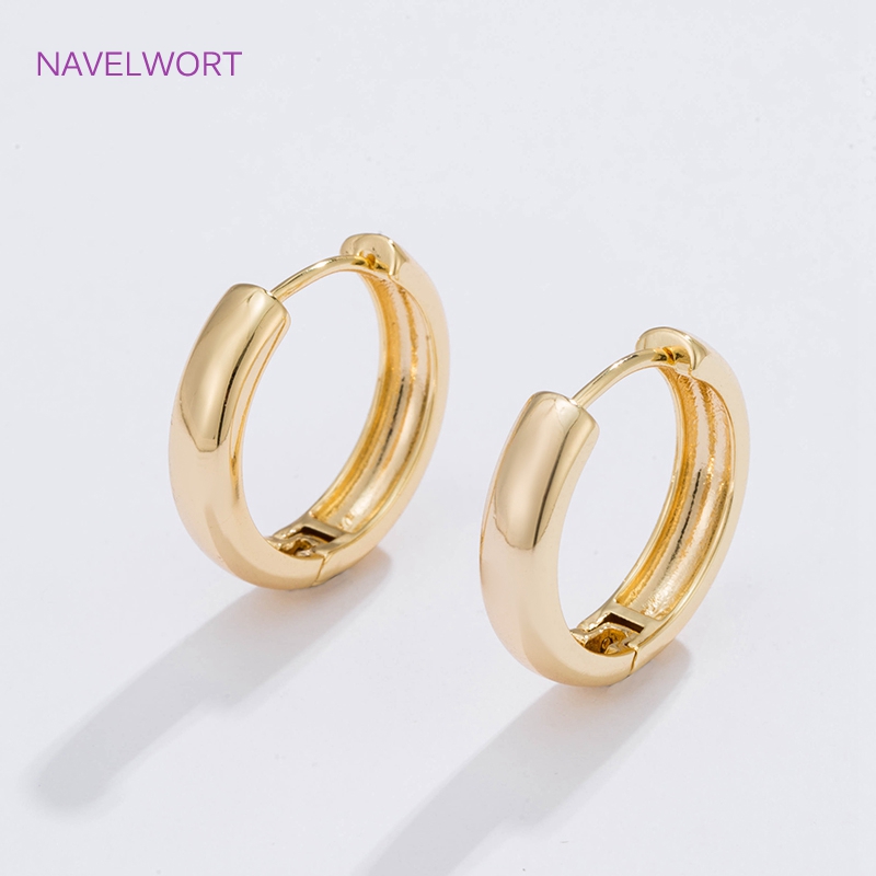 6 Sizes Gold Plated Circle Hoo – Jewelry Making Earring Supplies recenzja i cena