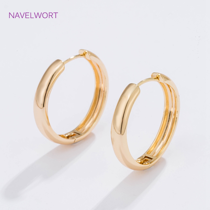 6 Sizes Gold Plated Circle Hoo – Jewelry Making Earring Supplies recenzja i cena