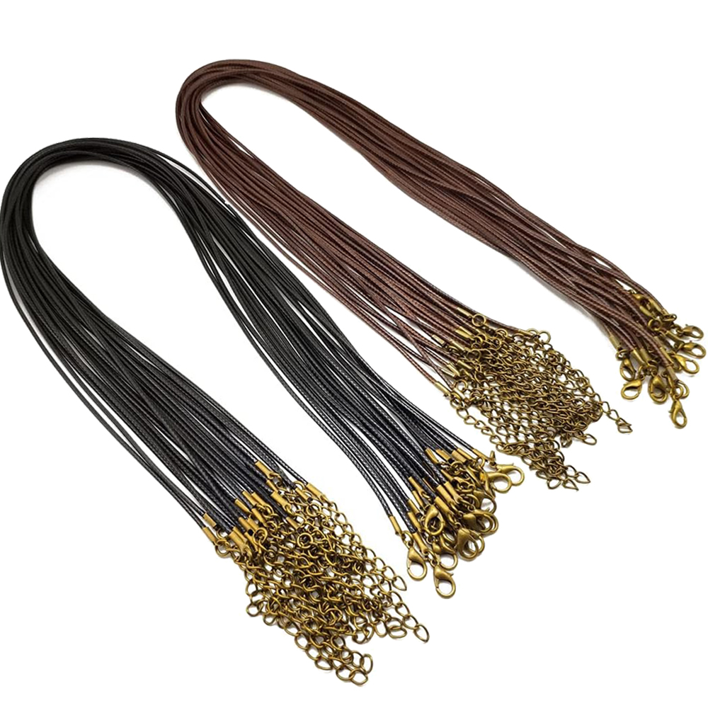 20pcs 45cm Brown Waxed Necklac – Jewelry Making Wax recenzja i cena