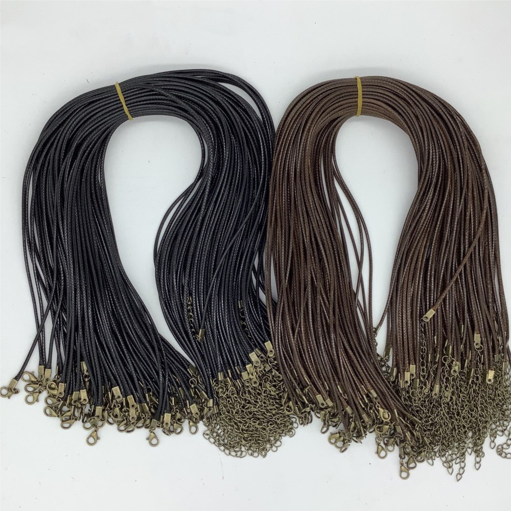 20pcs 45cm Brown Waxed Necklac – Jewelry Making Wax recenzja i cena