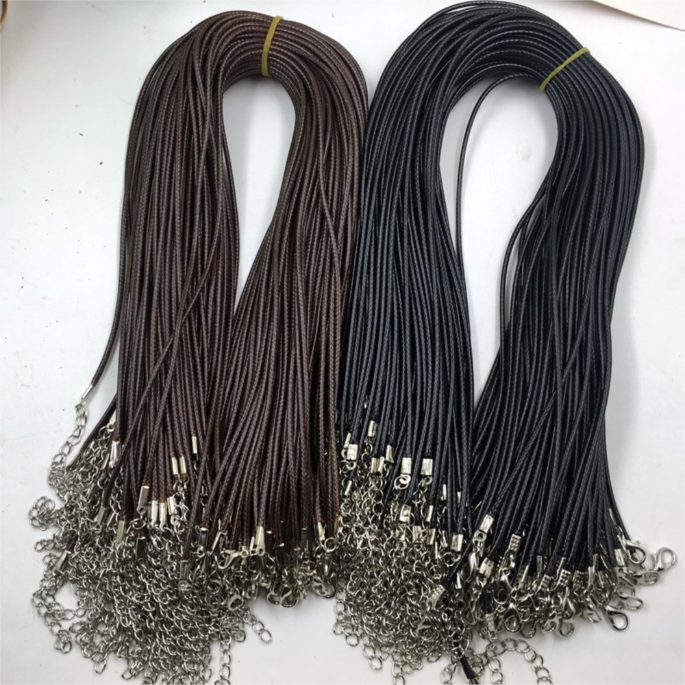 20pcs 45cm Brown Waxed Necklac – Jewelry Making Wax recenzja i cena