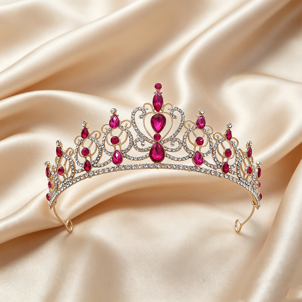 Luxury Vintage Gold Tiara Crow – Jewelry Making Party recenzja i cena