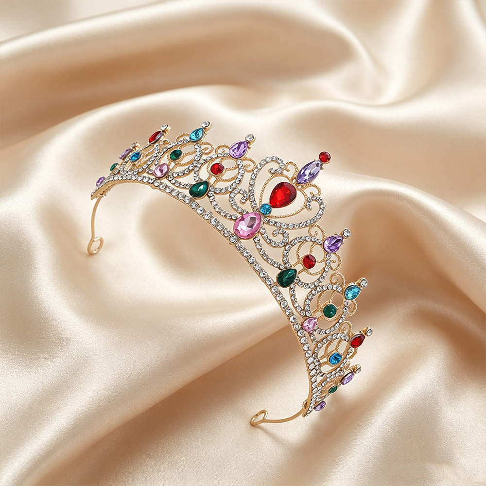 Luxury Vintage Gold Tiara Crow – Jewelry Making Party recenzja i cena