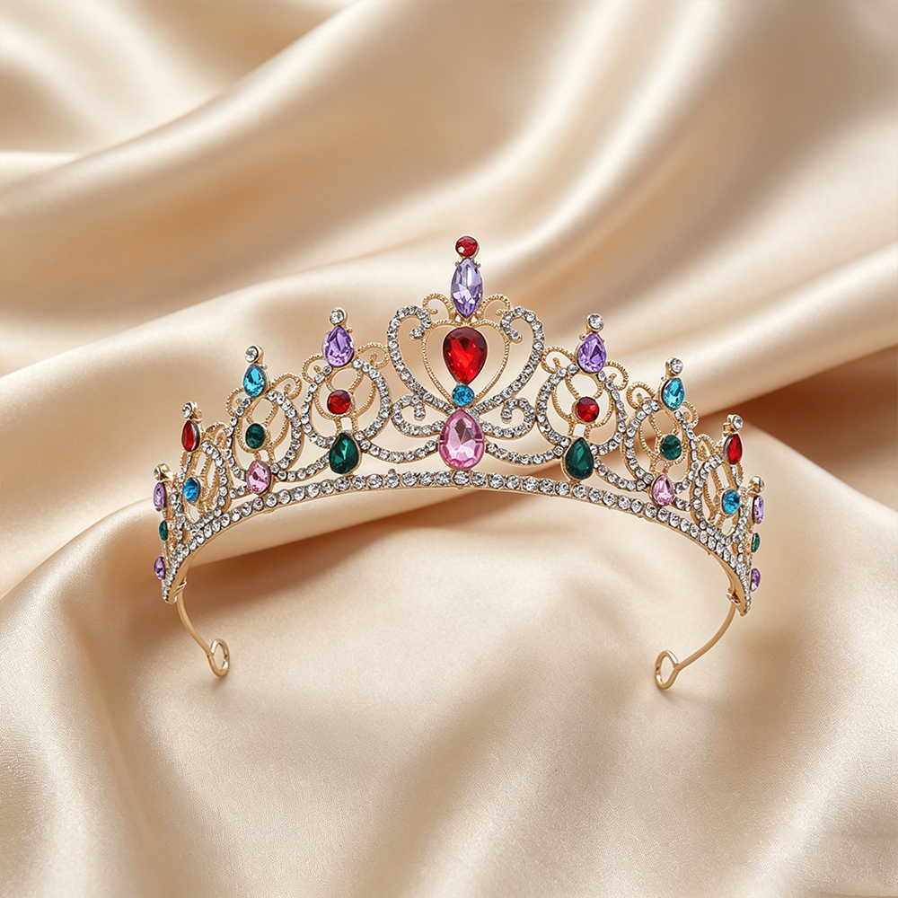 Luxury Vintage Gold Tiara Crow – Jewelry Making Party recenzja i cena