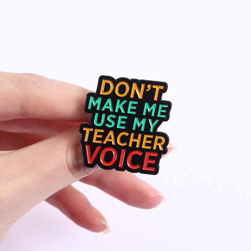 Teacher Vibes Enamel Pins Don' – Jewelry Making Quotes recenzja i cena