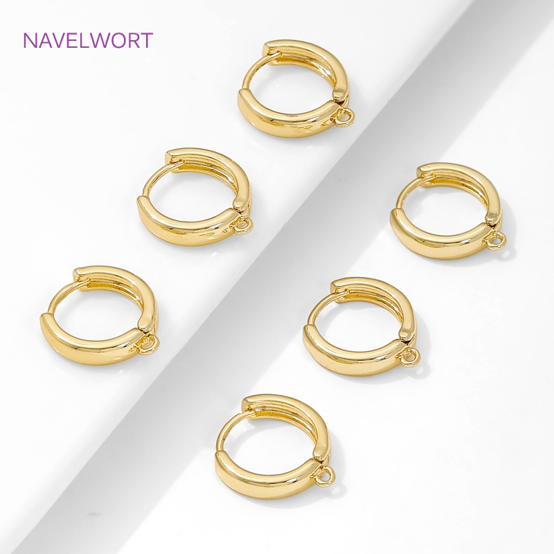 18K Gold Plated Round Shvenzy  – Jewelry Making Earring Supplies recenzja i cena