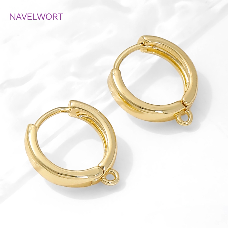 18K Gold Plated Round Shvenzy  – Jewelry Making Earring Supplies recenzja i cena