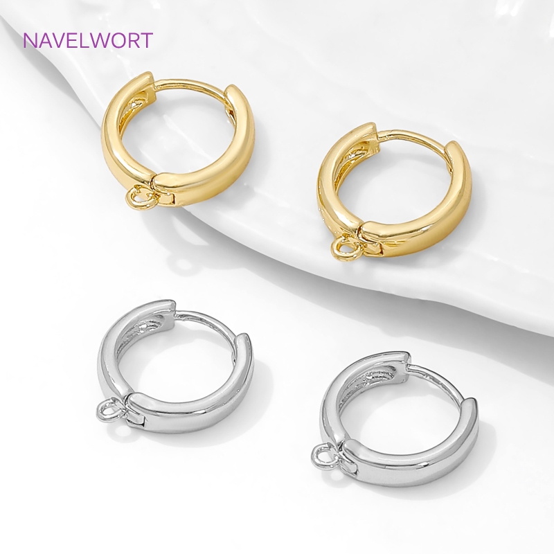 18K Gold Plated Round Shvenzy  – Jewelry Making Earring Supplies recenzja i cena