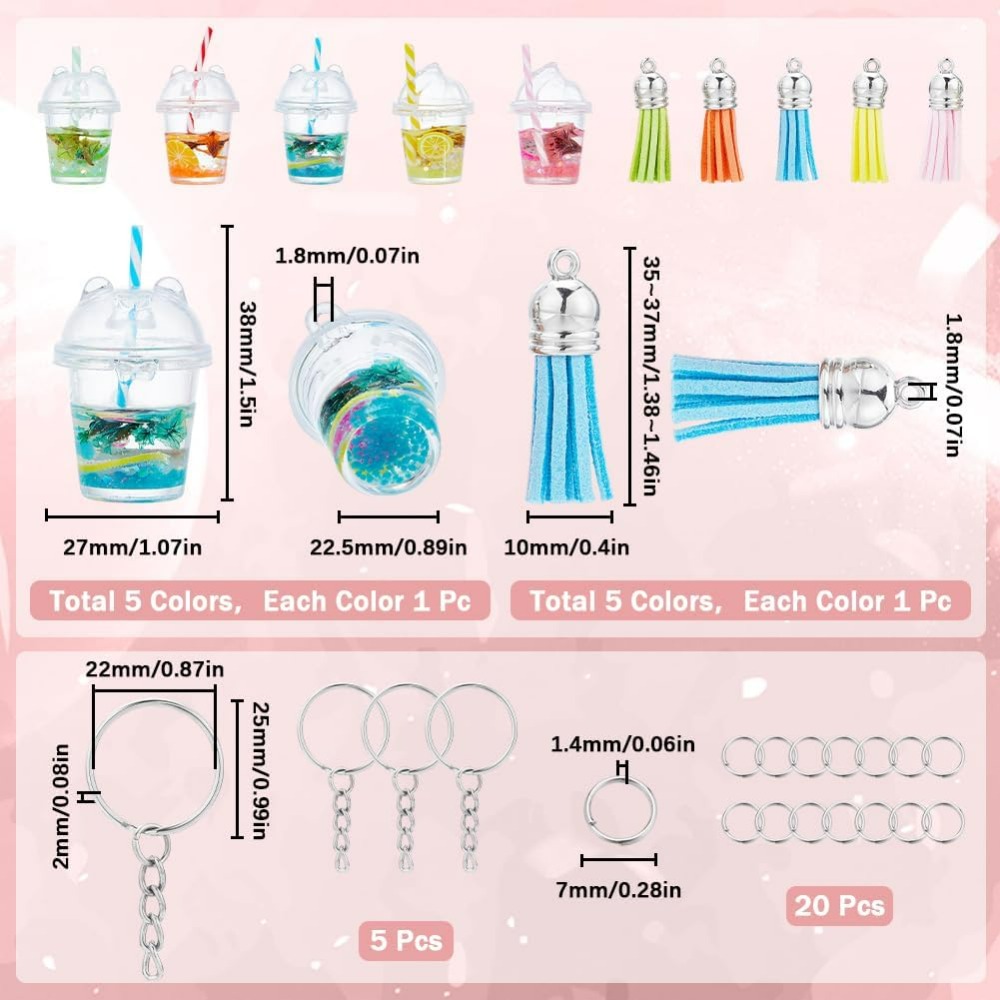 35Pcs DIY 5 Sets Bubble Tea Ke – Jewelry Making Kit recenzja i cena