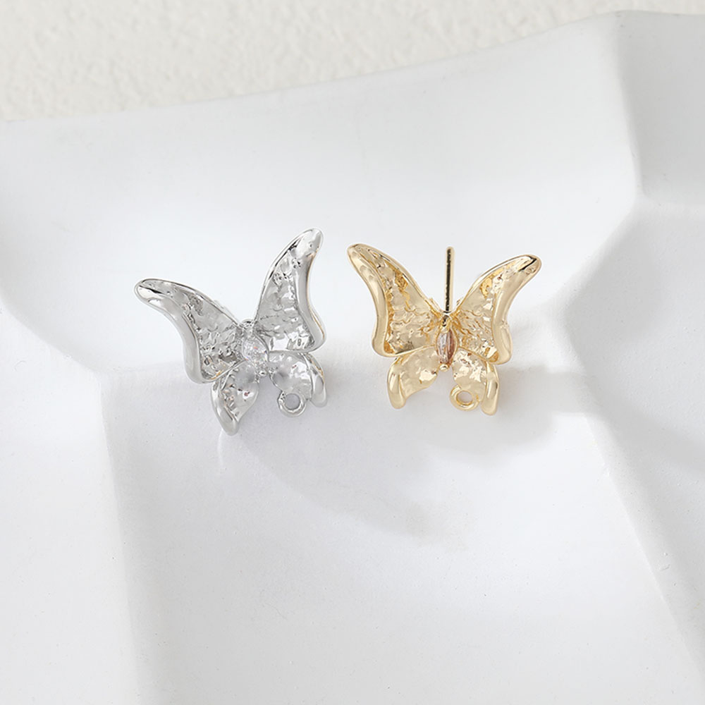 2PCS Dainty Butterfly Ear Stud – Jewelry Making Earring Supplies recenzja i cena