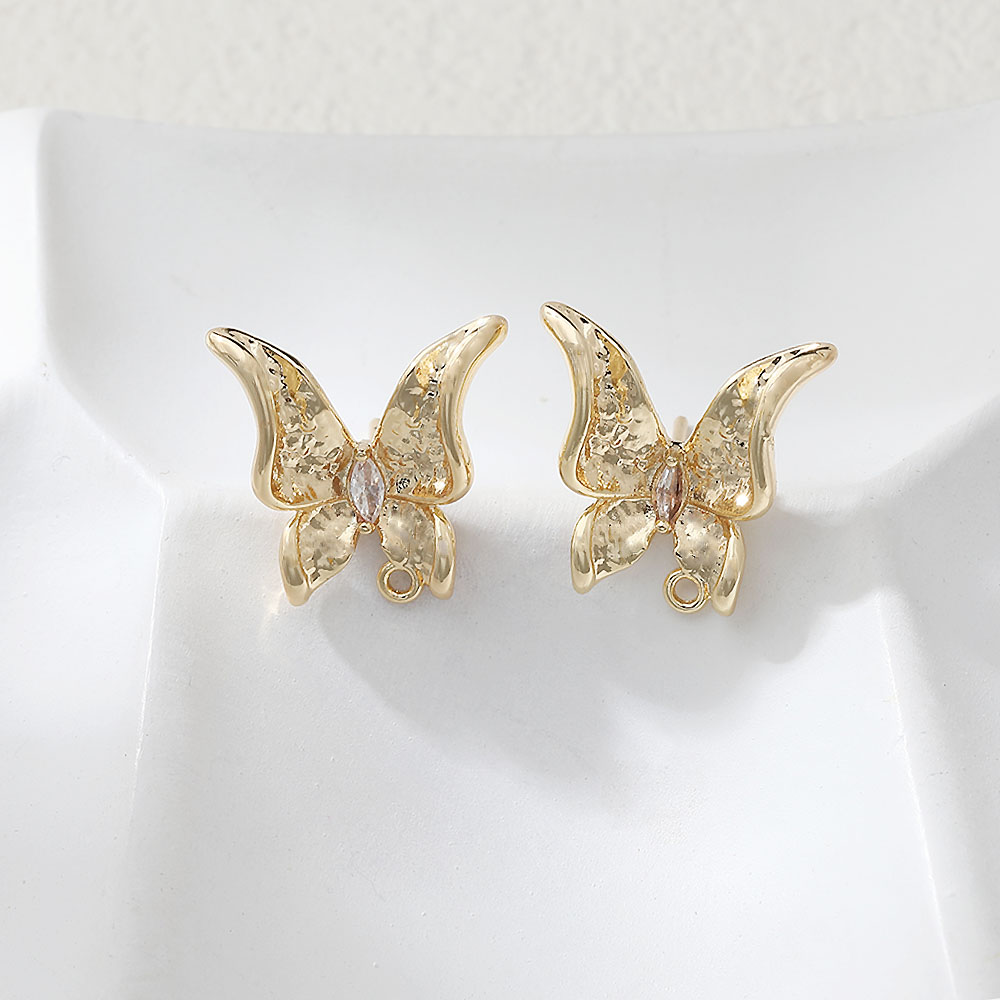 2PCS Dainty Butterfly Ear Stud – Jewelry Making Earring Supplies recenzja i cena