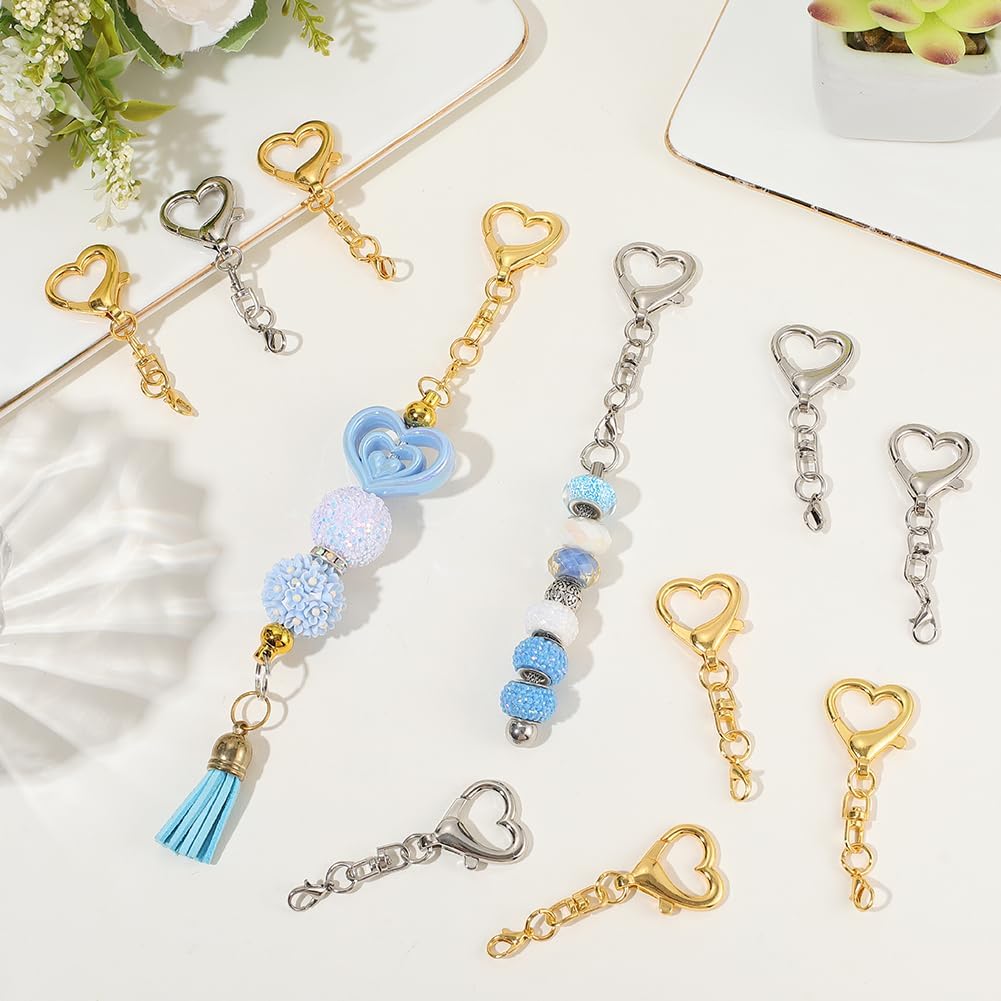 5/15/30Pcs Heart Shaped Swivel – Jewelry Making Hardware recenzja i cena