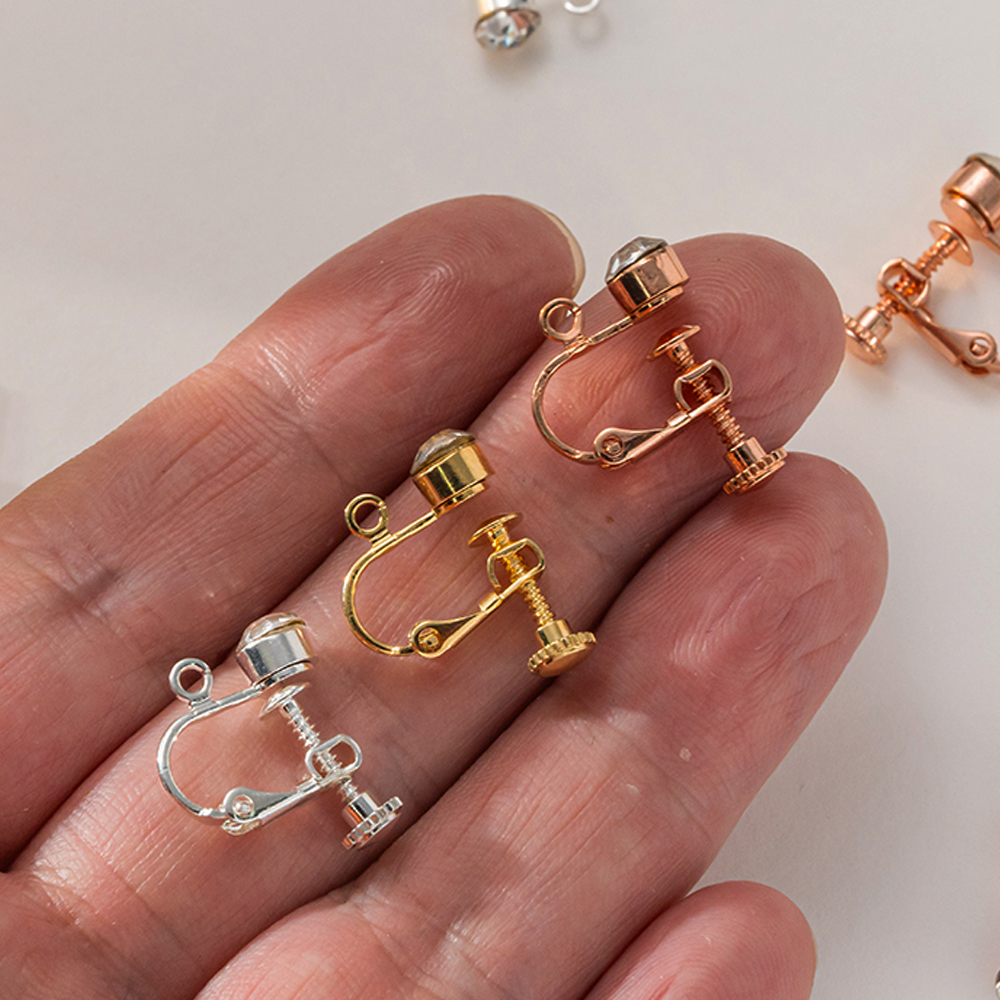 10pcs Brass Clip on Earring Co – Jewelry Making Earring Supplies recenzja i cena