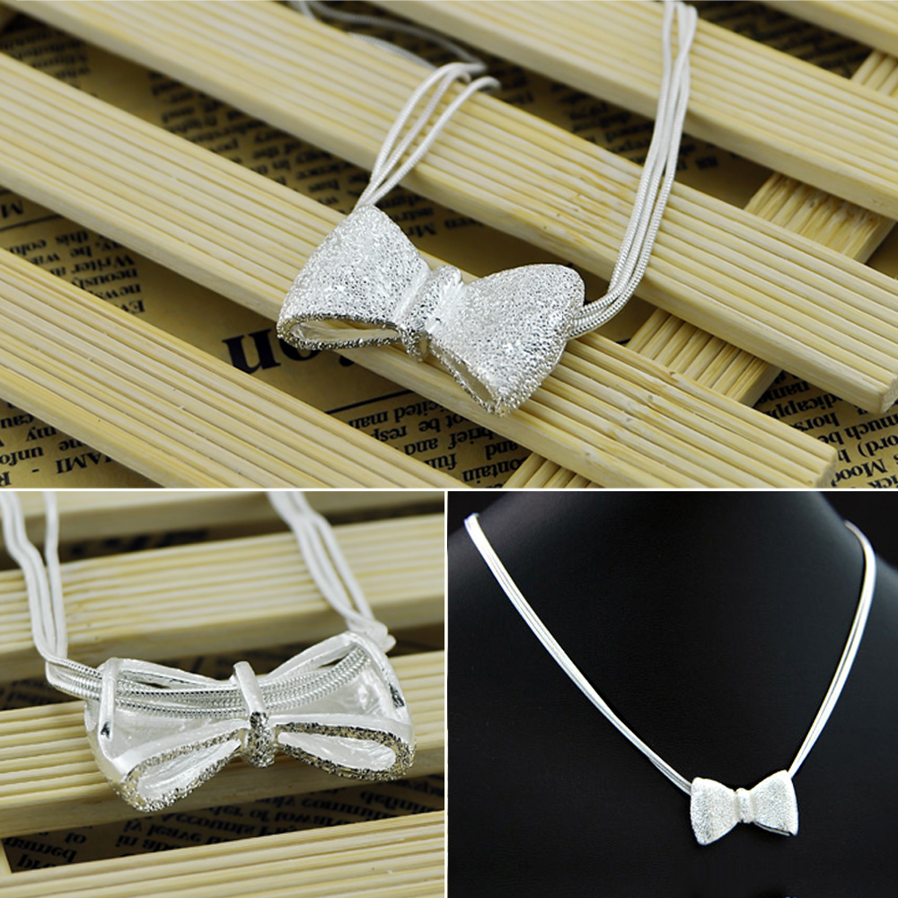 Sweet 925 Sterling Silver Bow  – Jewelry Making Singapore recenzja i cena