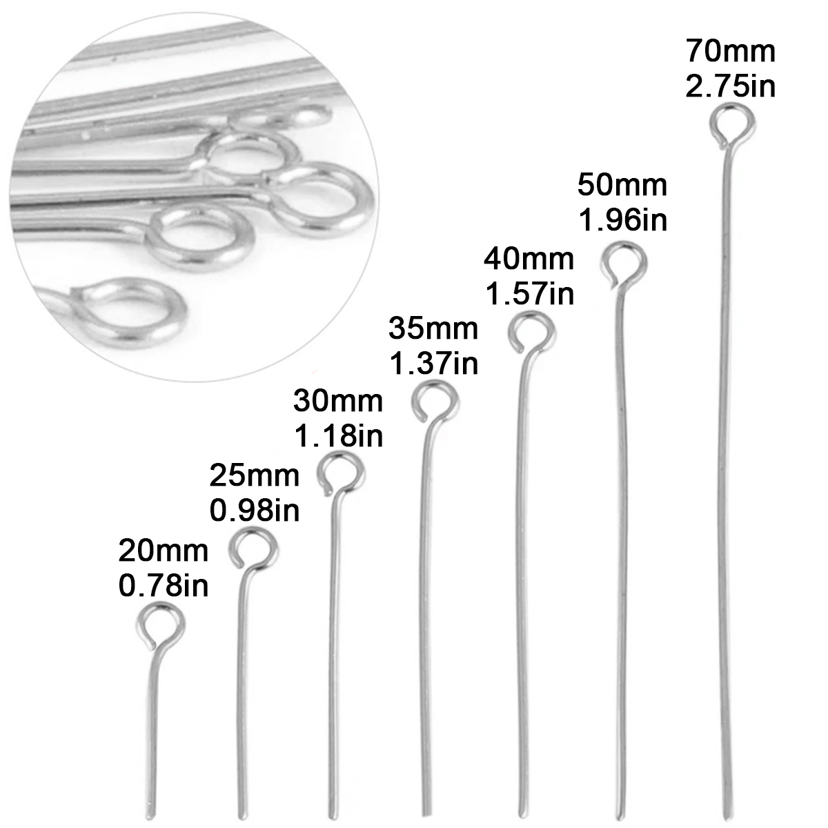 100Pcs/Lot Stainless Steel Eye – Jewelry Making Earring Supplies recenzja i cena