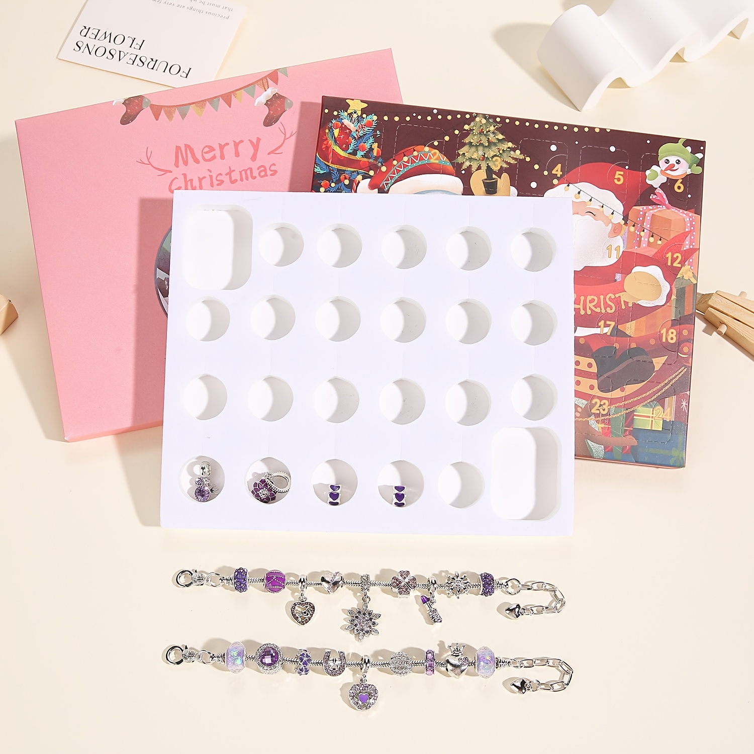 Christmas purple beads DIY jew – Jewelry Making Kit recenzja i cena
