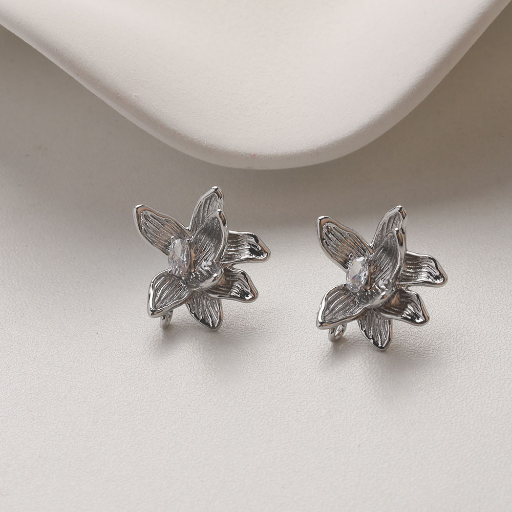 4PCS Dainty Flower Ear Studs E – Jewelry Making Earring Supplies recenzja i cena