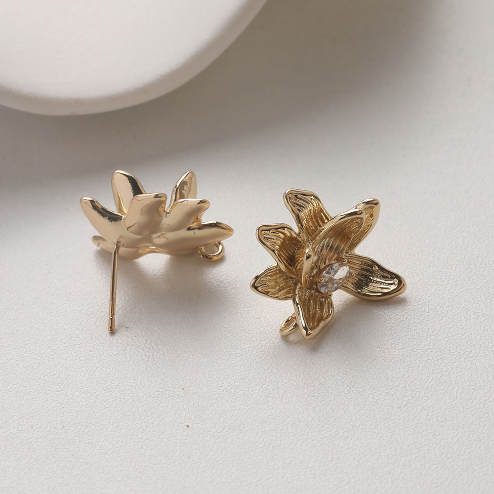 4PCS Dainty Flower Ear Studs E – Jewelry Making Earring Supplies recenzja i cena