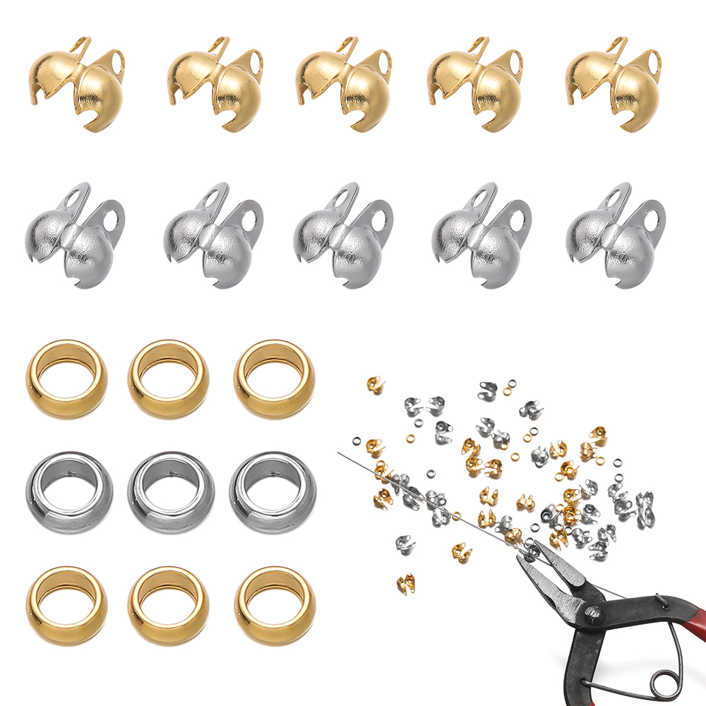 1Set Stainless Steel Crimp Bea – Jewelry Making Earring Supplies recenzja i cena