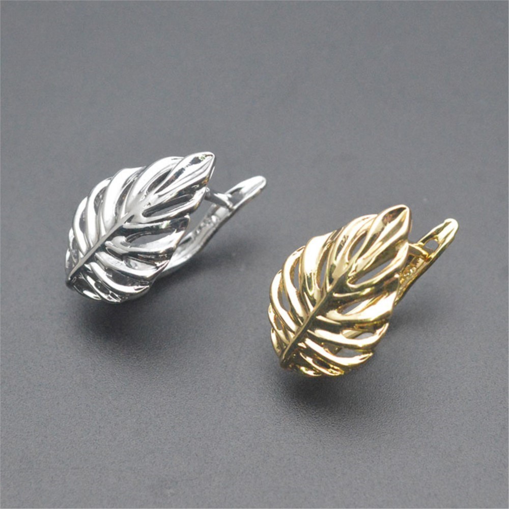 1/2Pcs 18K Gold Plated Brass L – Jewelry Making Earring Supplies recenzja i cena