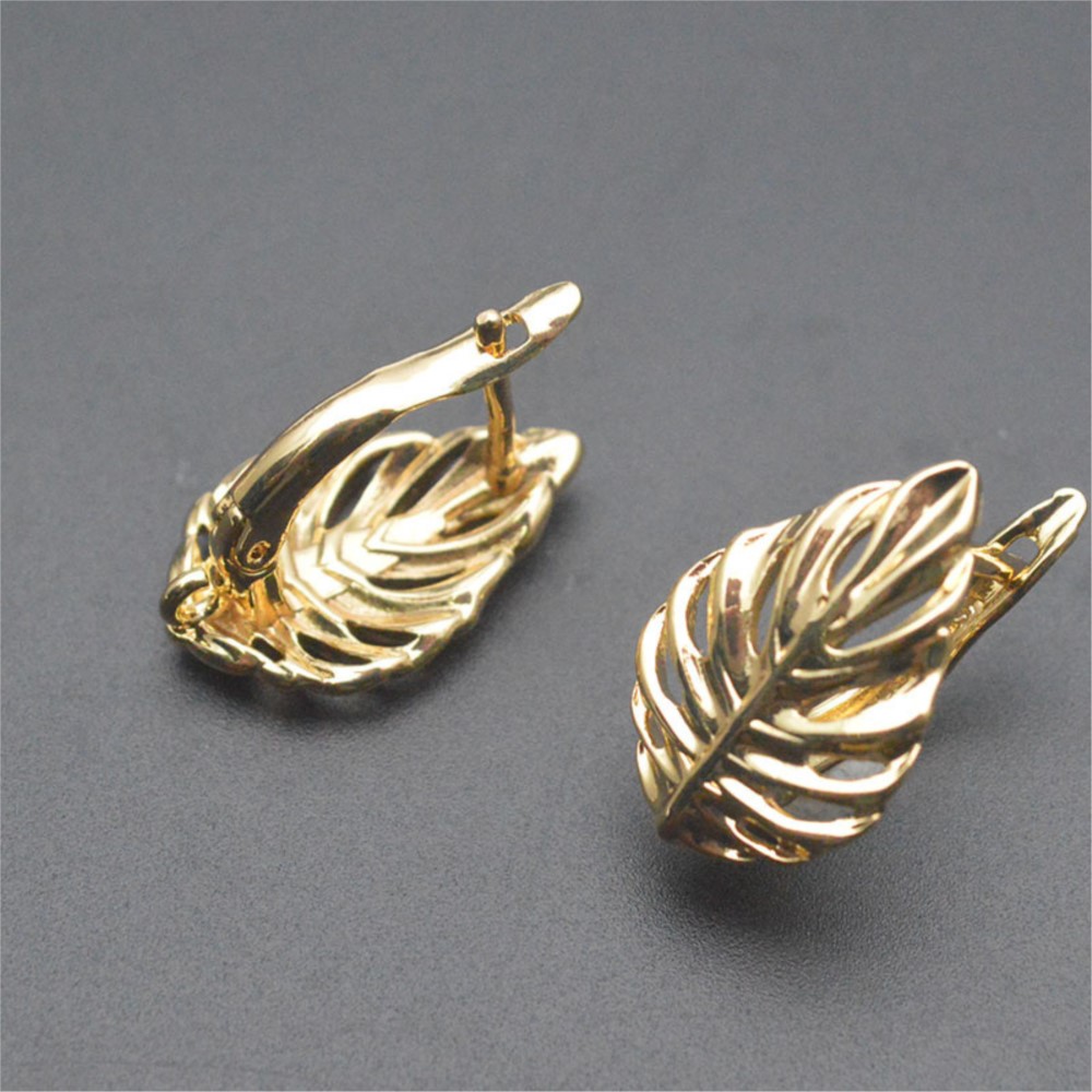 1/2Pcs 18K Gold Plated Brass L – Jewelry Making Earring Supplies recenzja i cena