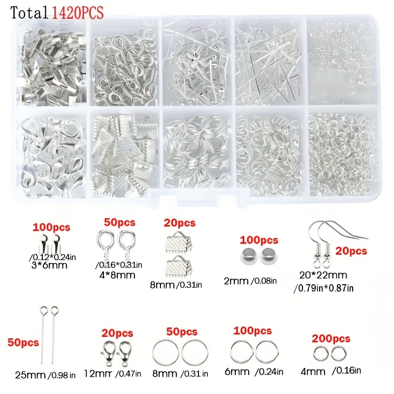 1420pcs 1box Jewelry Findings  – Jewelry Making Earring Supplies recenzja i cena