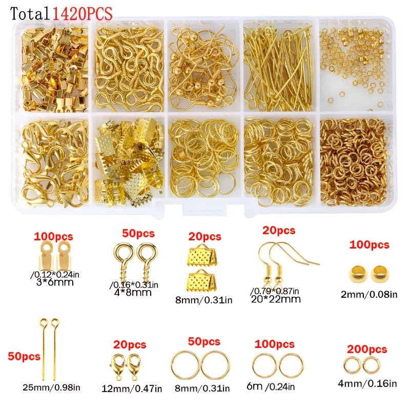 1420pcs 1box Jewelry Findings  – Jewelry Making Earring Supplies recenzja i cena
