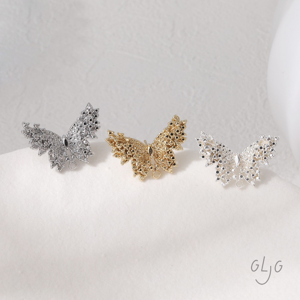 2PCS butterfly Design Ear Stud – Jewelry Making Earring Supplies recenzja i cena