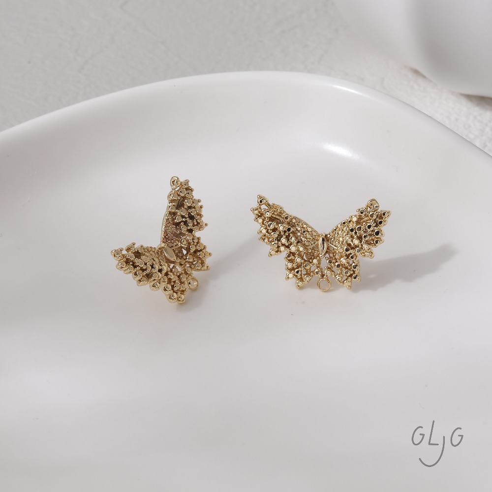 2PCS butterfly Design Ear Stud – Jewelry Making Earring Supplies recenzja i cena