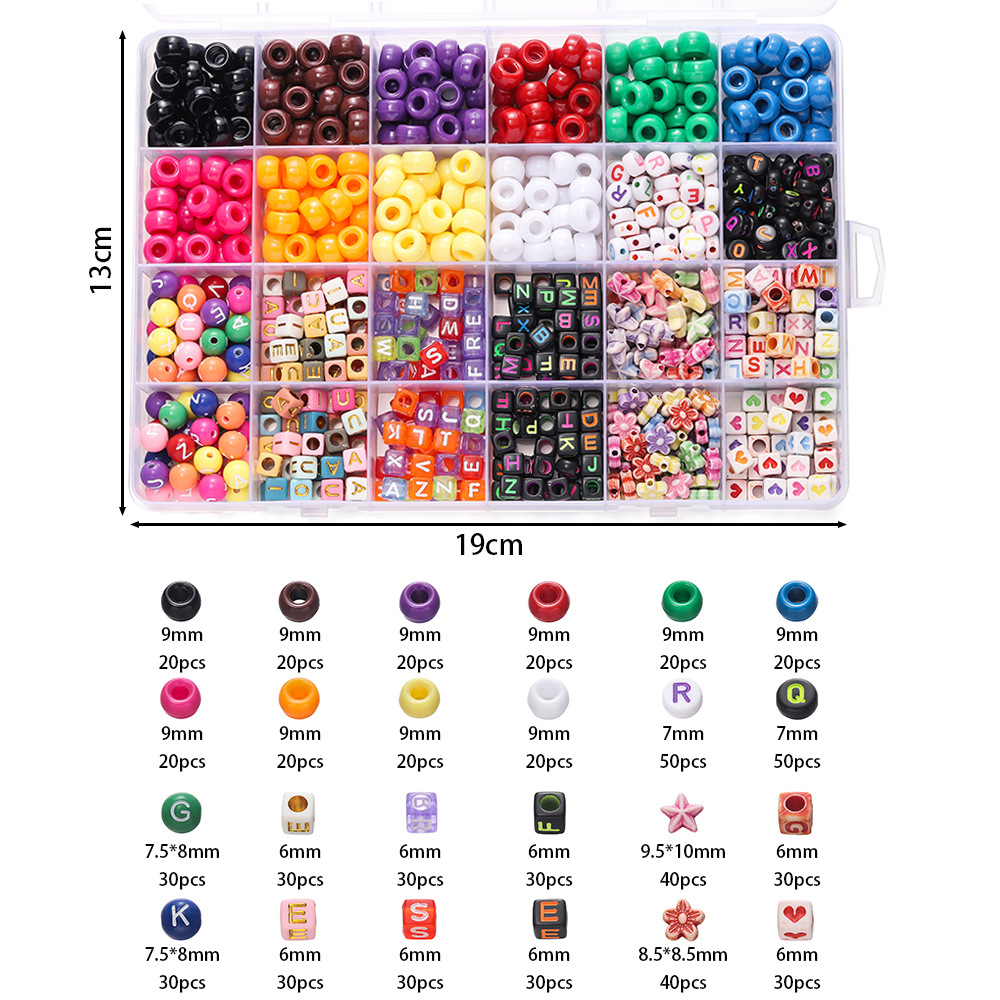 1 Box Colorful Acrylic Pony Be – Jewelry Making Party recenzja i cena