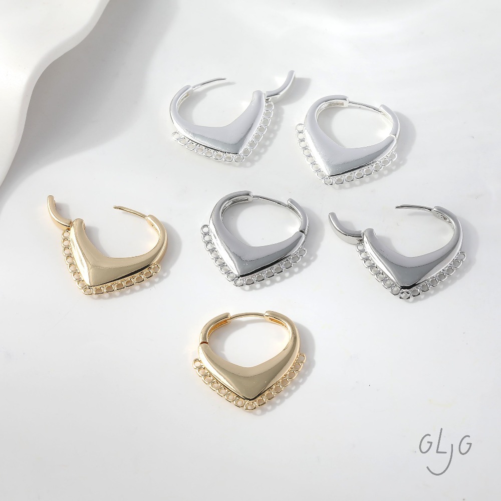 4PCS Dainty Heart Ear Studs Di – Jewelry Making Earring Supplies recenzja i cena